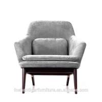 modern design living room furniture grey velvet lounge chairs