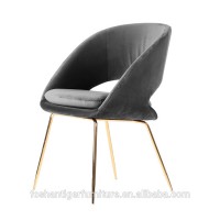 Modern design hotel furniture grey fabric dining room chairs