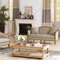 High quality contemporary and cosy living room Upholstered 2 seater sofas furniture